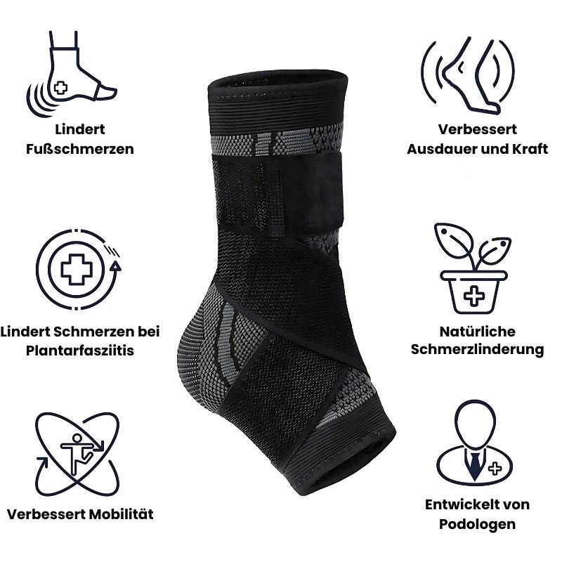 PlantarStütze™ | Plantarfasziitis Manschette mit Stützriemen