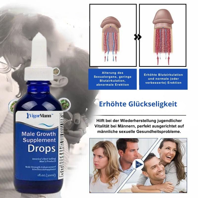 VigorMann™ | Männliches Wachstumsergänzungsmittel Tropfen