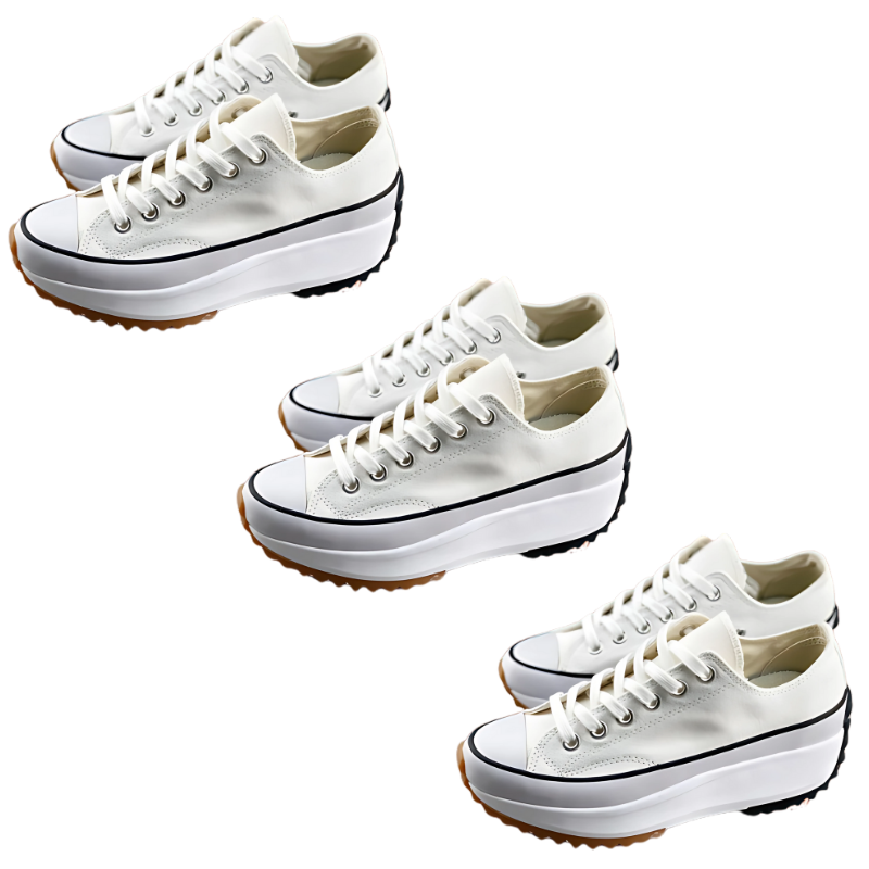 ElevioTritt™ | Leder-Plateausneaker