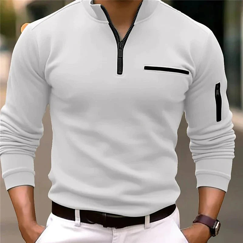 Victor I Poloshirt mit viertel Reißverschluss für Männer