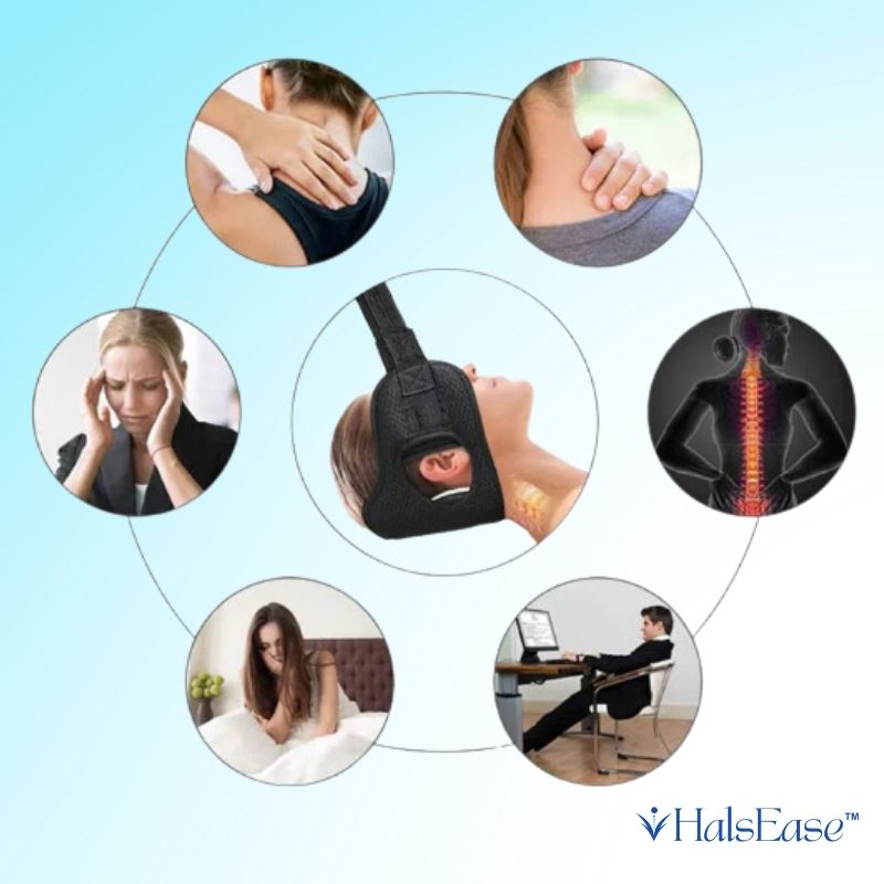 HalsEase™ | Tragbarer Nackenstrecker-Tür-Hängemattensystem