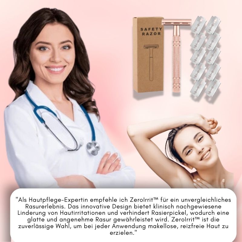 ZeroIrrit™ | Beruhigender Haut-Sicherheitsrasierer