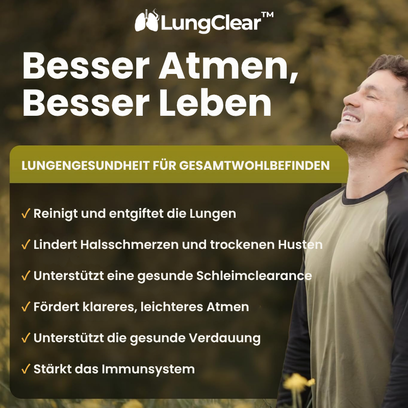 LungClear™ | Ergänzung zur Unterstützung der Lungenfunktion