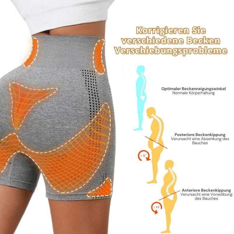 SchlankFlex™ | Mikro-Vibrationsmassage-Modul Ice Silk Ion Fiber Repair Shaping Shorts