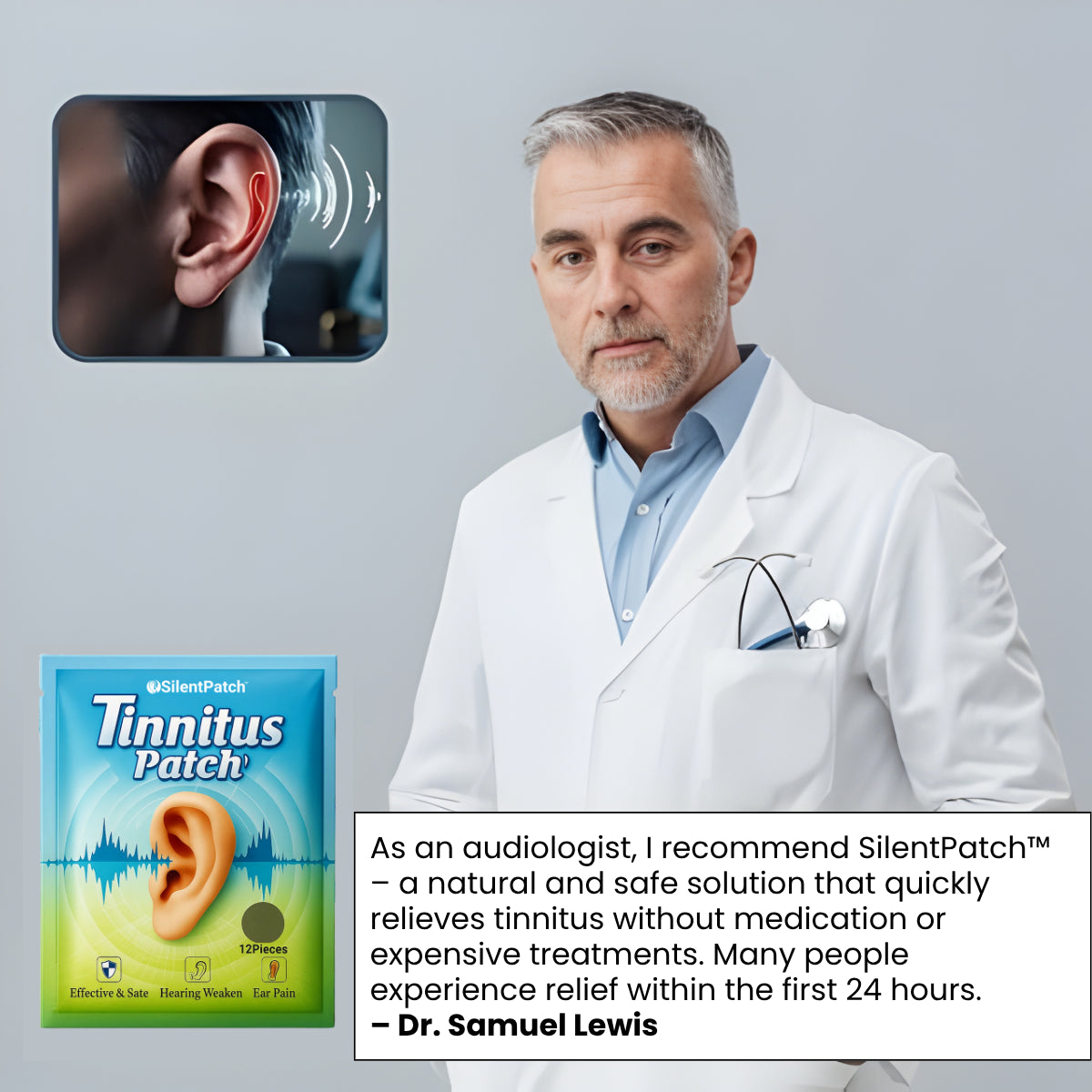 SilentPatch™ | Anti-Tinnitus-Pflaster