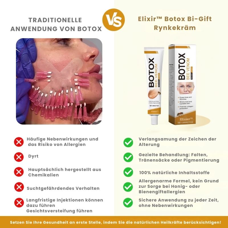 (🐼Produziert in Deutschland✅) 👩‍⚕️Elixier™ Botox Bienengift Faltenentfernungscreme - (LETZTER TAG 70% RABATT)