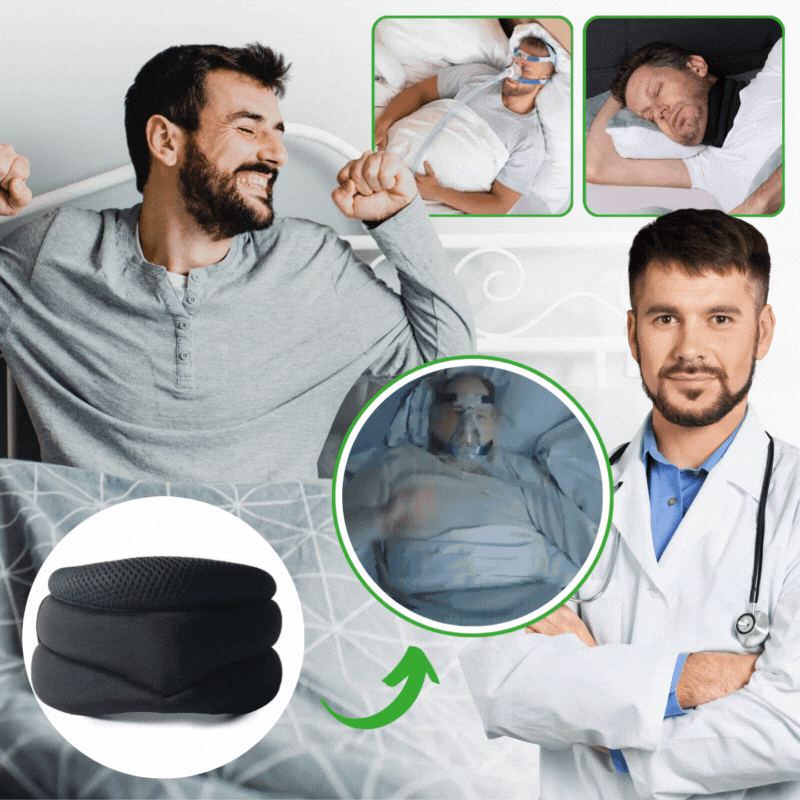 SchnarchStütze™ | Nackenstütze gegen Schnarchen & Schlafapnoe