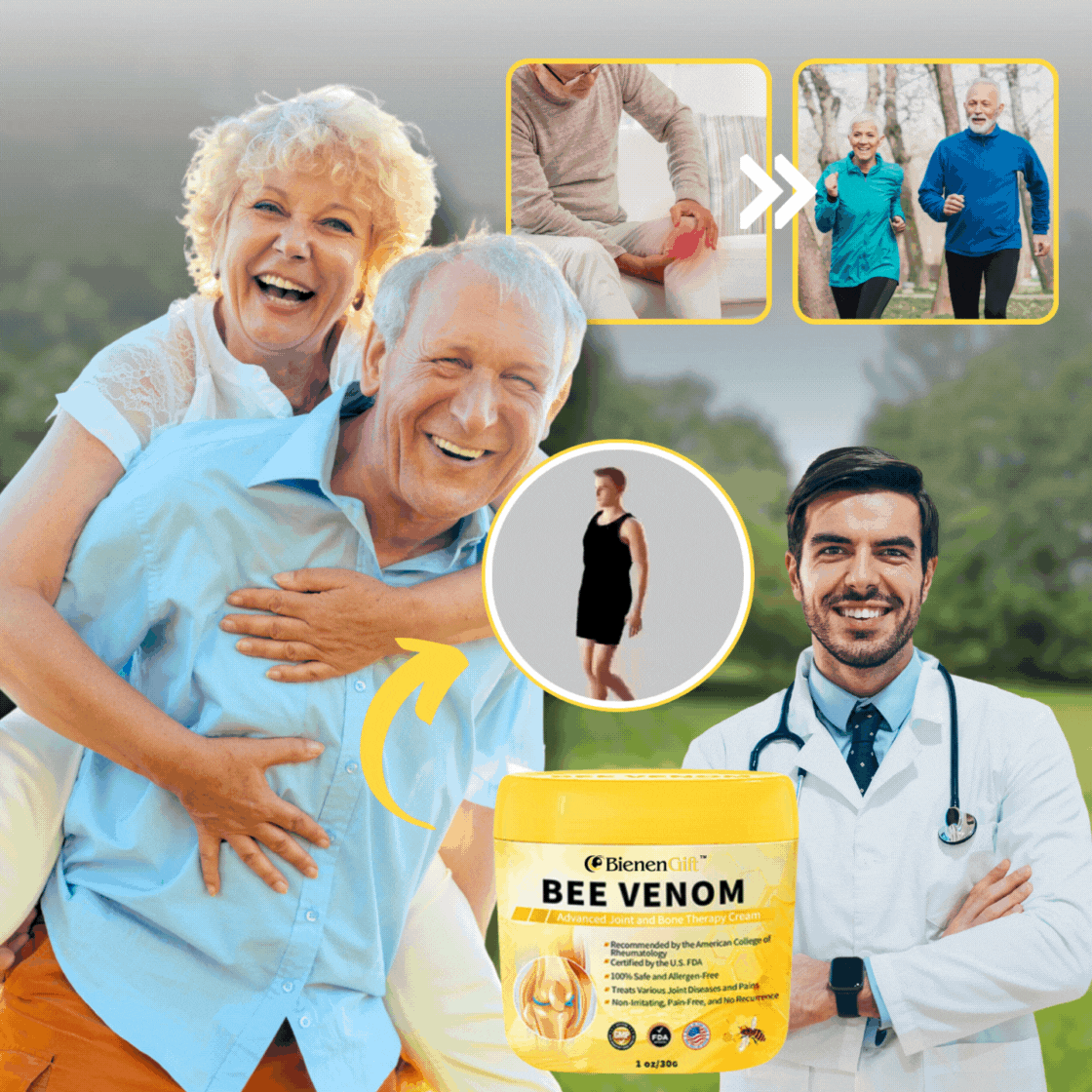 BienenGift™ | Fortgeschrittene Gelenk- und Knochentherapie-Creme