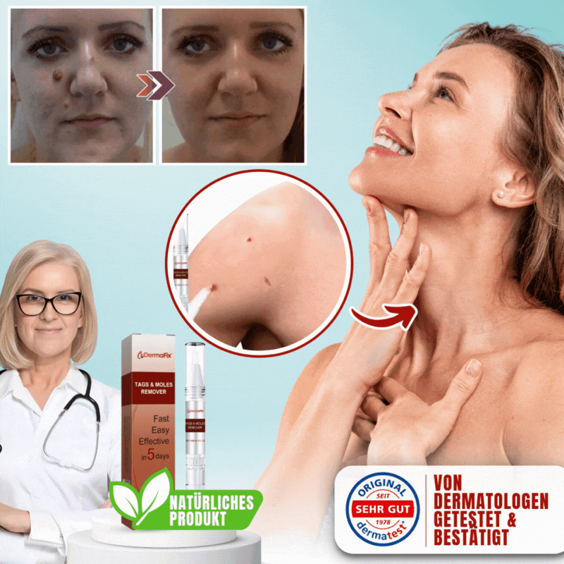 DermaFix™ | Serum-Stift zur Entfernung von Hautwucherungen und Muttermalen