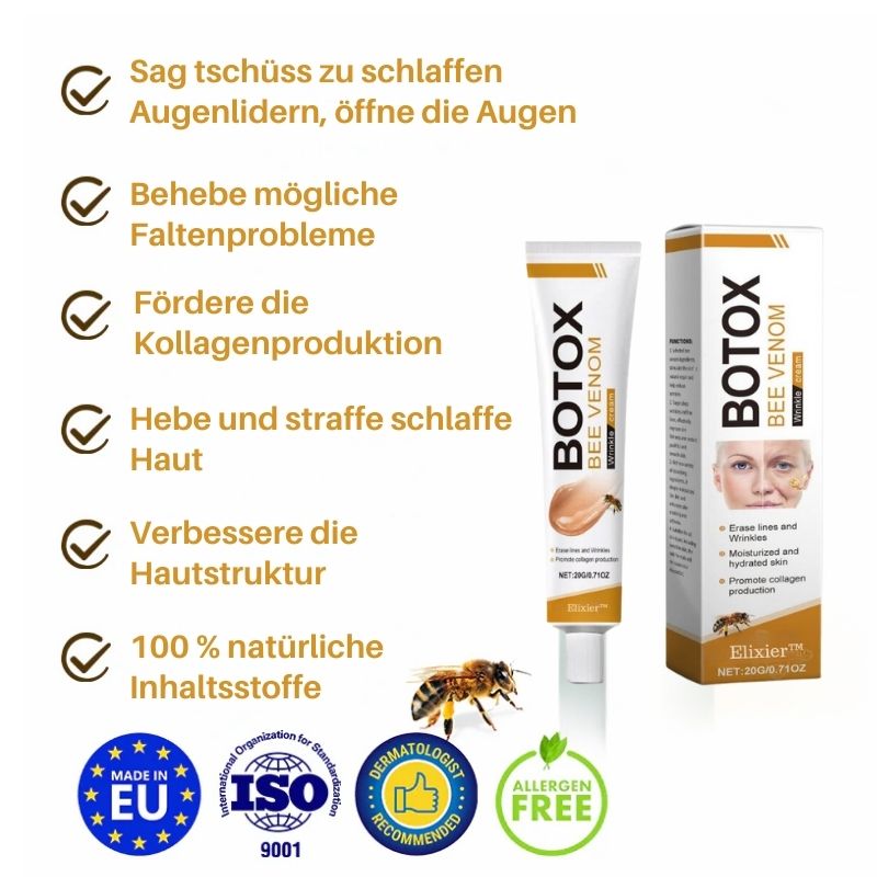 (🐼Produziert in Deutschland✅) 👩‍⚕️Elixier™ Botox Bienengift Faltenentfernungscreme - (LETZTER TAG 70% RABATT)