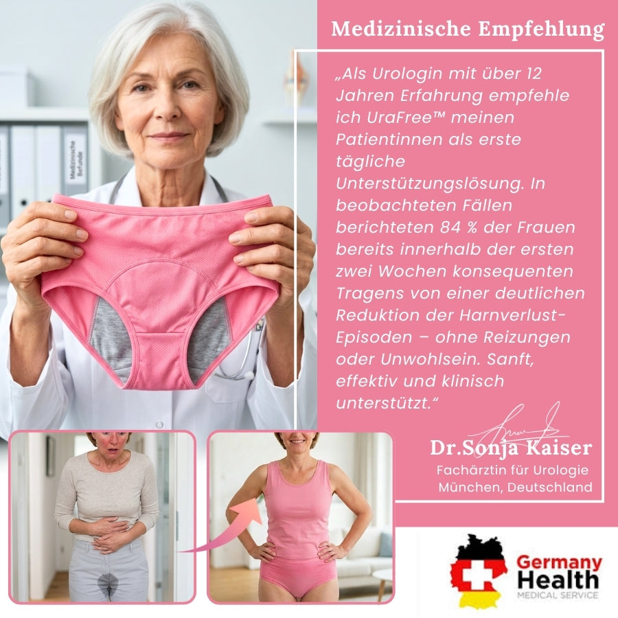 UraFree™ | Auslaufsichere Inkontinenz-Unterwäsche für Frauen