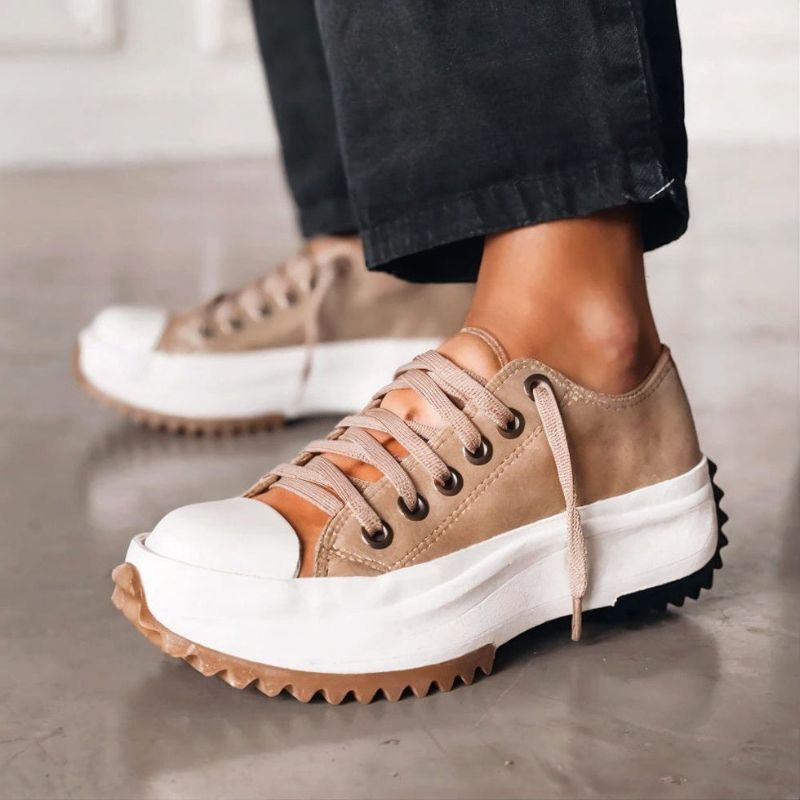 ElevioTritt™ | Leder-Plateausneaker