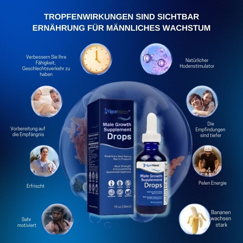 VigorMann™ | Männliches Wachstumsergänzungsmittel Tropfen
