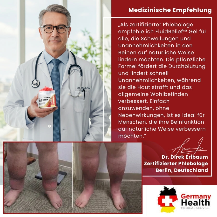 FluidRelief™ | Rote-Weinrebe Ödem Gel