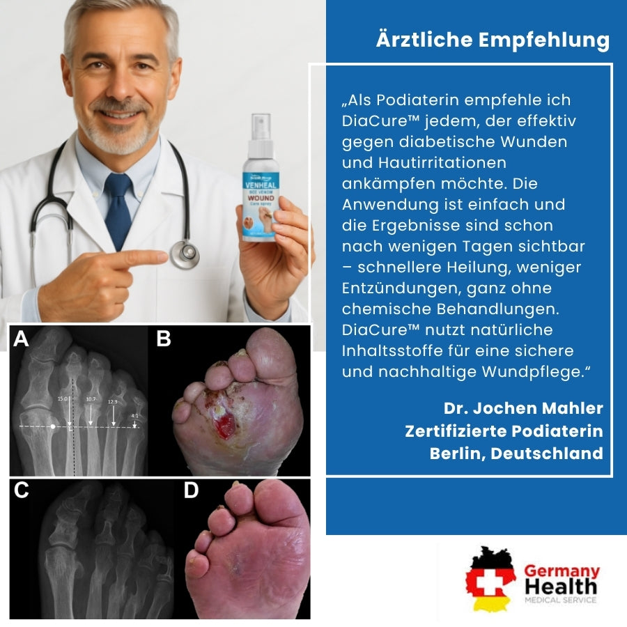 DiaCure™ | VenHeal Bienengift Diabetische Wundspray