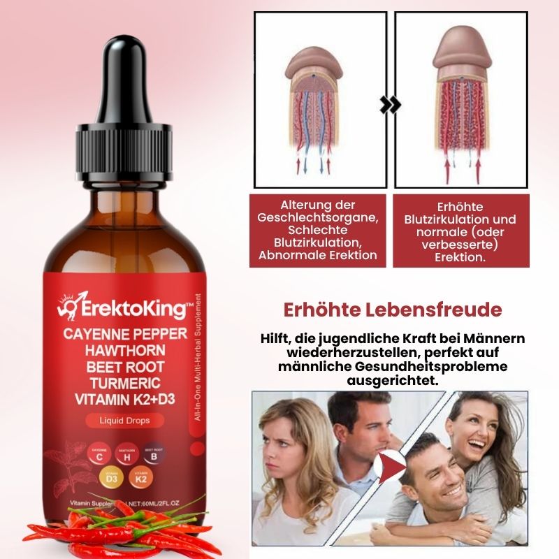 ErektoKing™ | Cayenne Tropfen für Männer-Vitalität