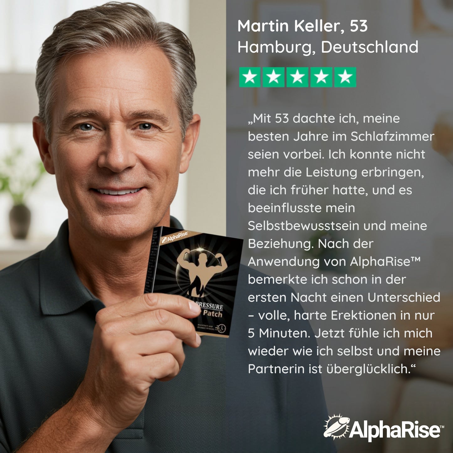AlphaRise™ | Erektion Stimulation Pflaster