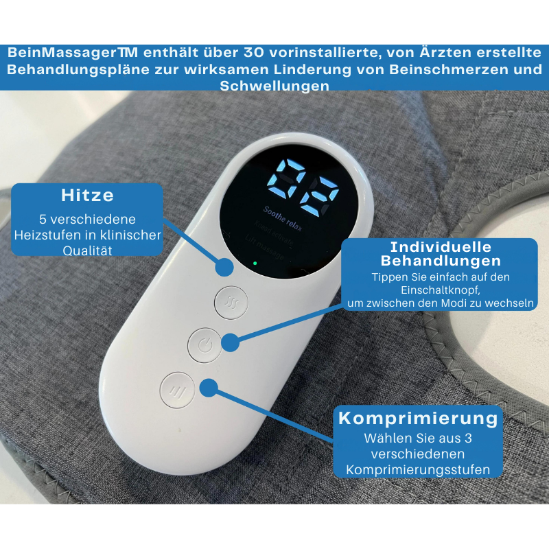 BeinMassager™ | Beseitigt Beinschwellungen, Schmerzen und Krämpfe in nur wenigen Minuten!