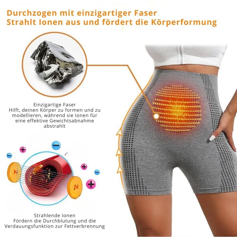 SchlankFlex™ | Mikro-Vibrationsmassage-Modul Ice Silk Ion Fiber Repair Shaping Shorts