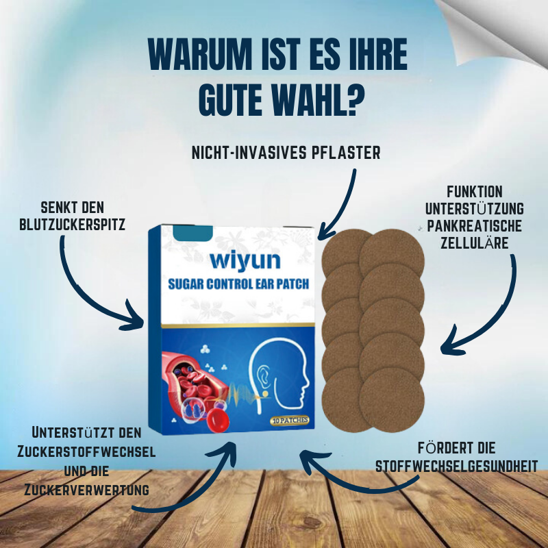ZuckerPflaster™ | Besiege Diabetes, stabilisiere deinen Zuckerspiegel in nur einer Anwendung!