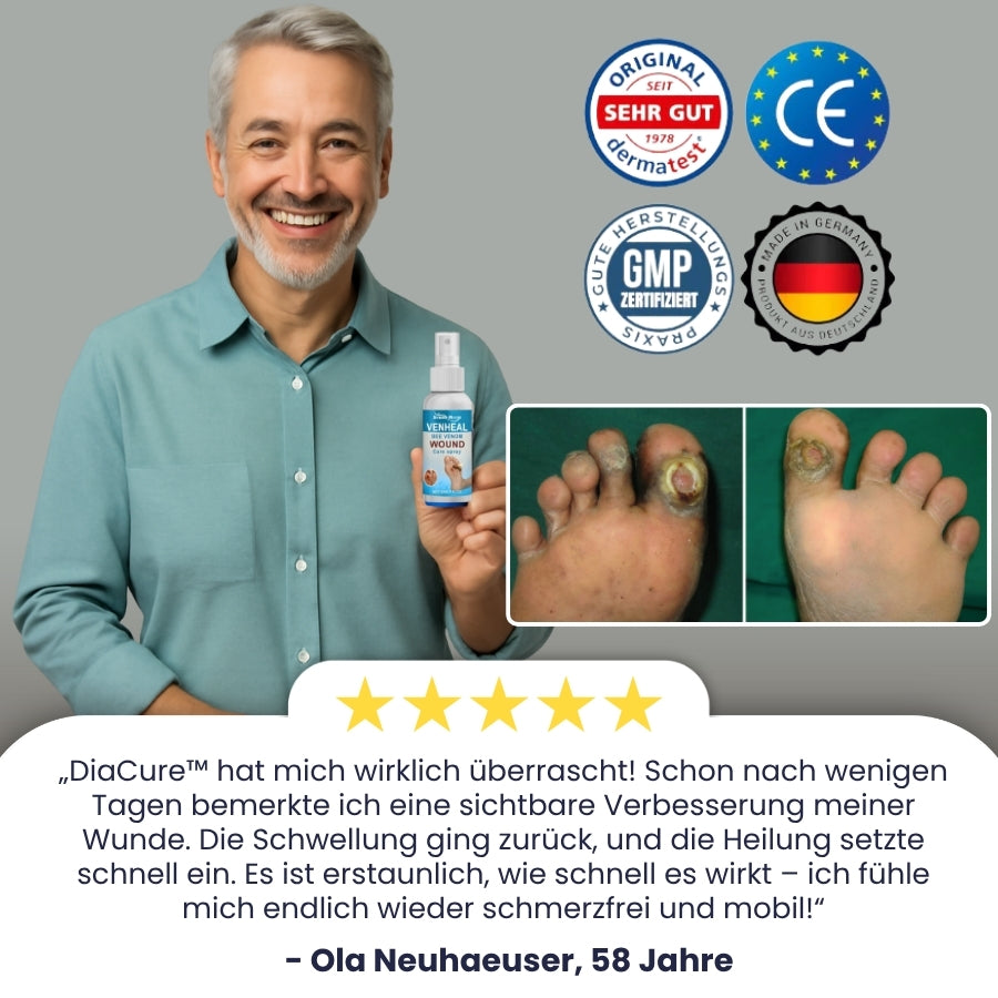 DiaCure™ | VenHeal Bienengift Diabetische Wundspray