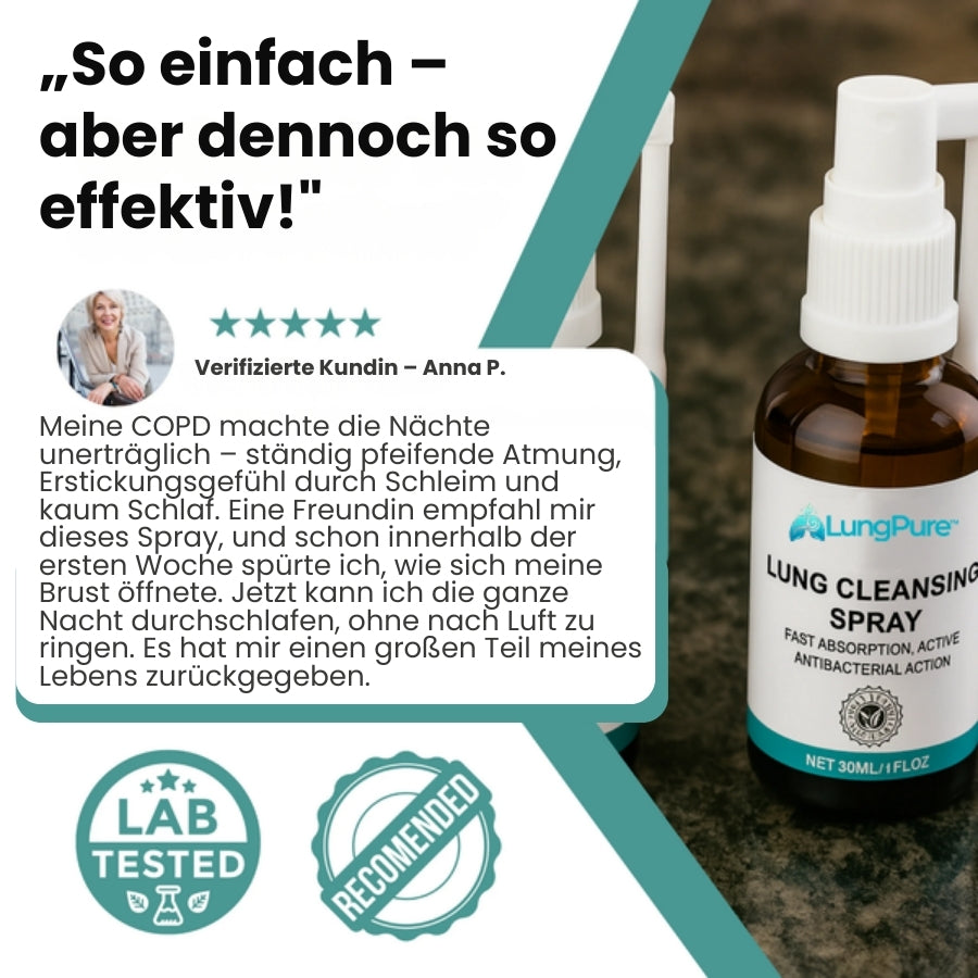 LungPure™ | Pflanzliches Spray gegen Schleim