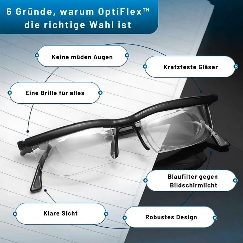 OptiFlex™ | Verstellbare Brille mit Sehstärke – Karl & Lina