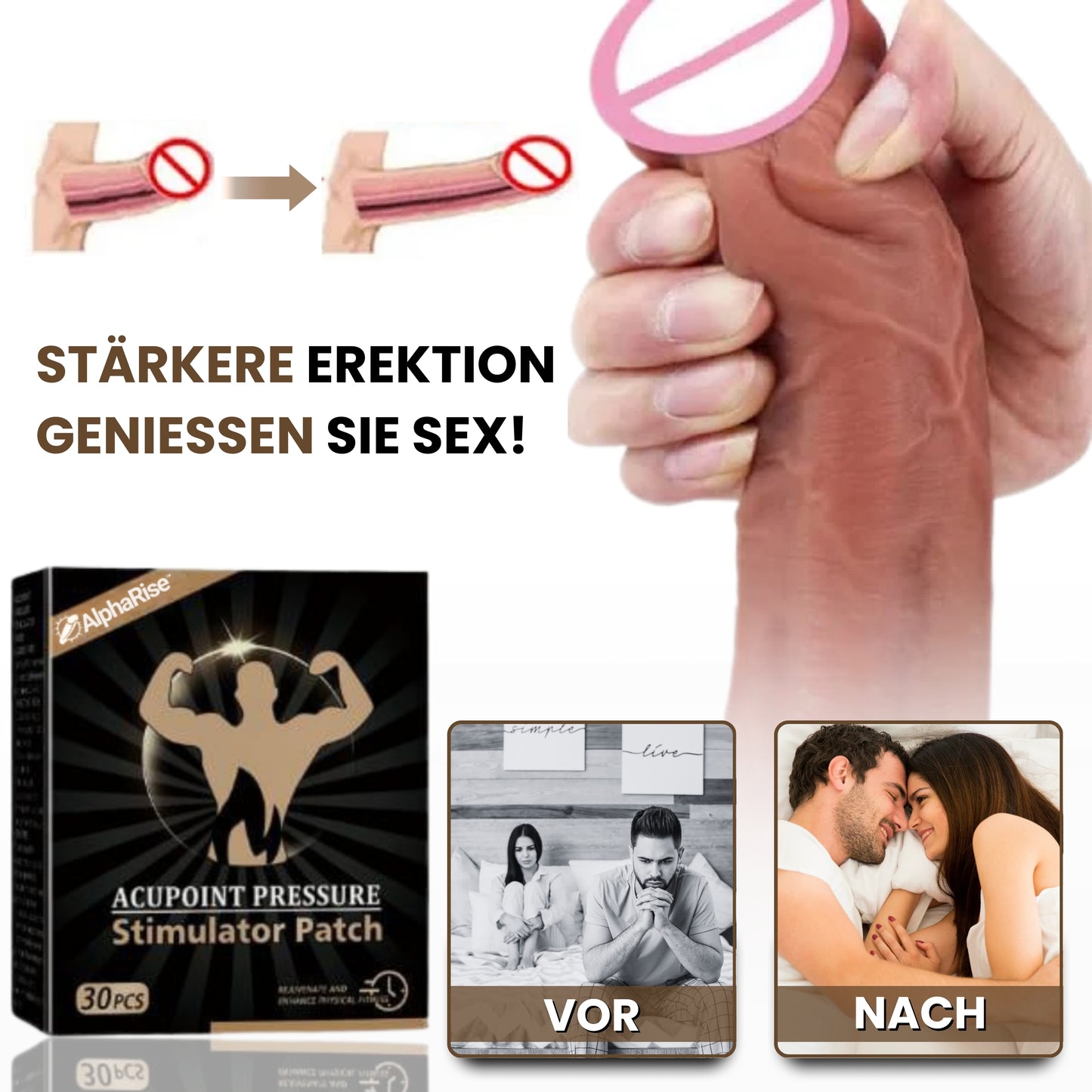 AlphaRise™ | Erektion Stimulation Pflaster