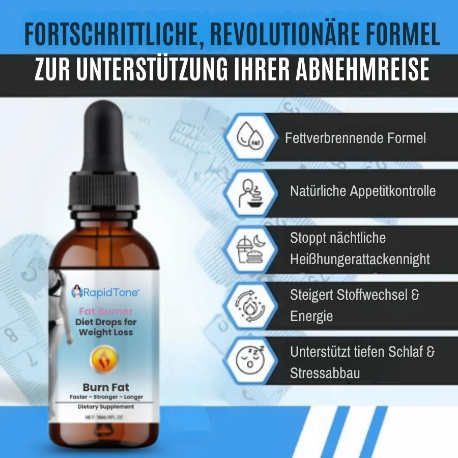 RapidTone™ | Fettverbrennende Diättropfen zur Gewichtsreduktion