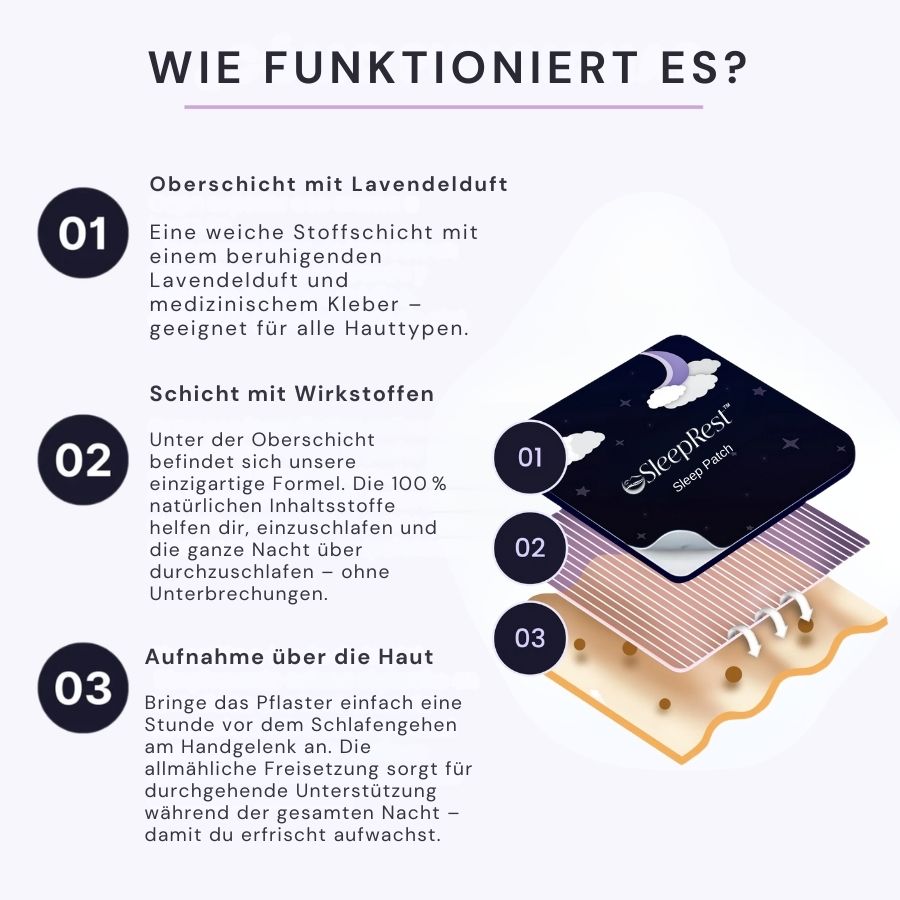 SleepRest™ | Natürliche Schlafunterstützungs-Pflaster