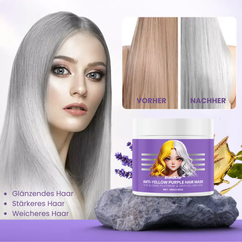 BlondKlar | Anti-Gelbstich-Haarmaske
