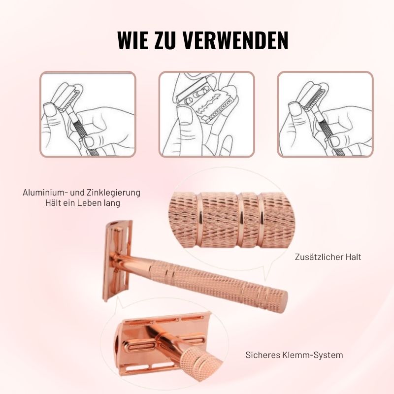 ZeroIrrit™ | Beruhigender Haut-Sicherheitsrasierer