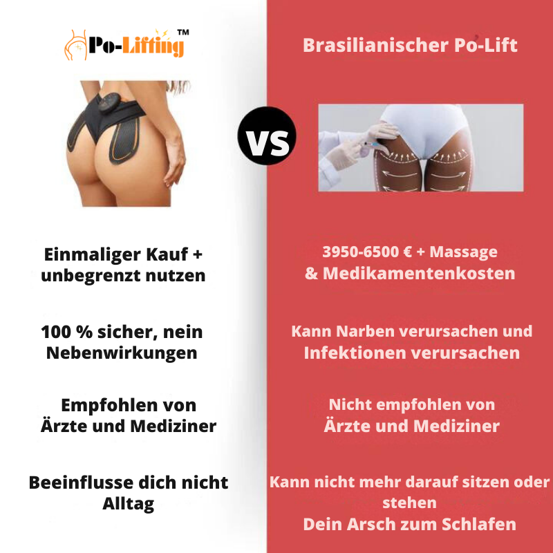 Po-Lifting™ EMS Gerät | Kein Hängender Po Mehr in Nur 7 Tagen!