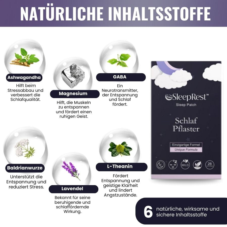 SleepRest™ | Natürliche Schlafunterstützungs-Pflaster