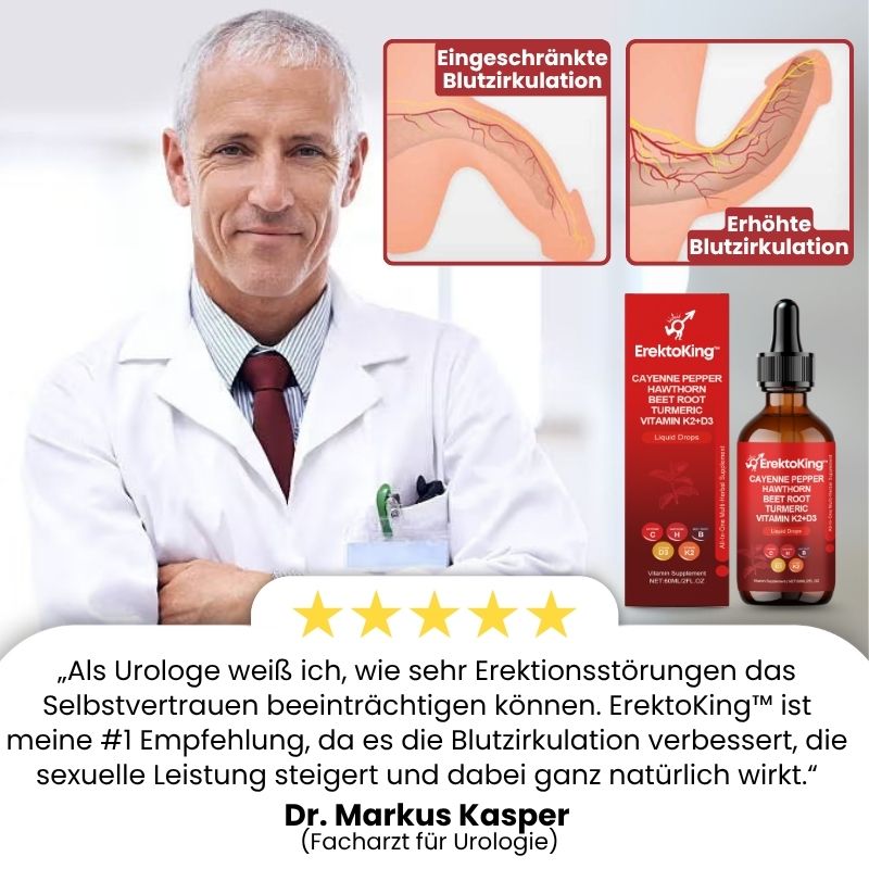 ErektoKing™ | Cayenne Tropfen für Männer-Vitalität