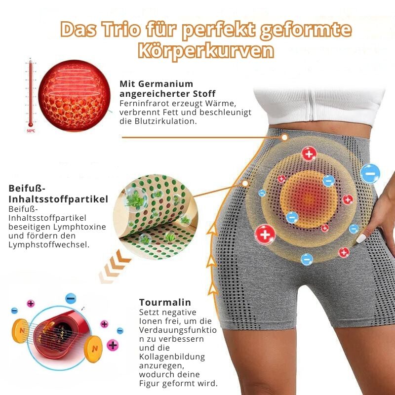 SchlankFlex™ | Mikro-Vibrationsmassage-Modul Ice Silk Ion Fiber Repair Shaping Shorts
