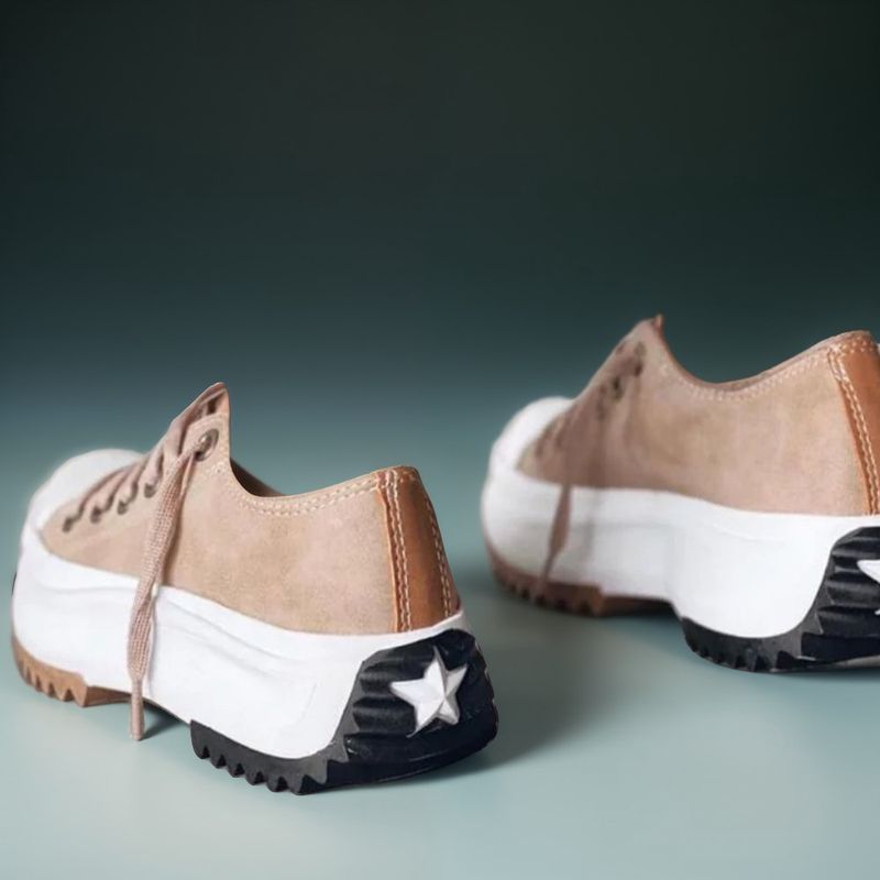 ElevioTritt™ | Leder-Plateausneaker
