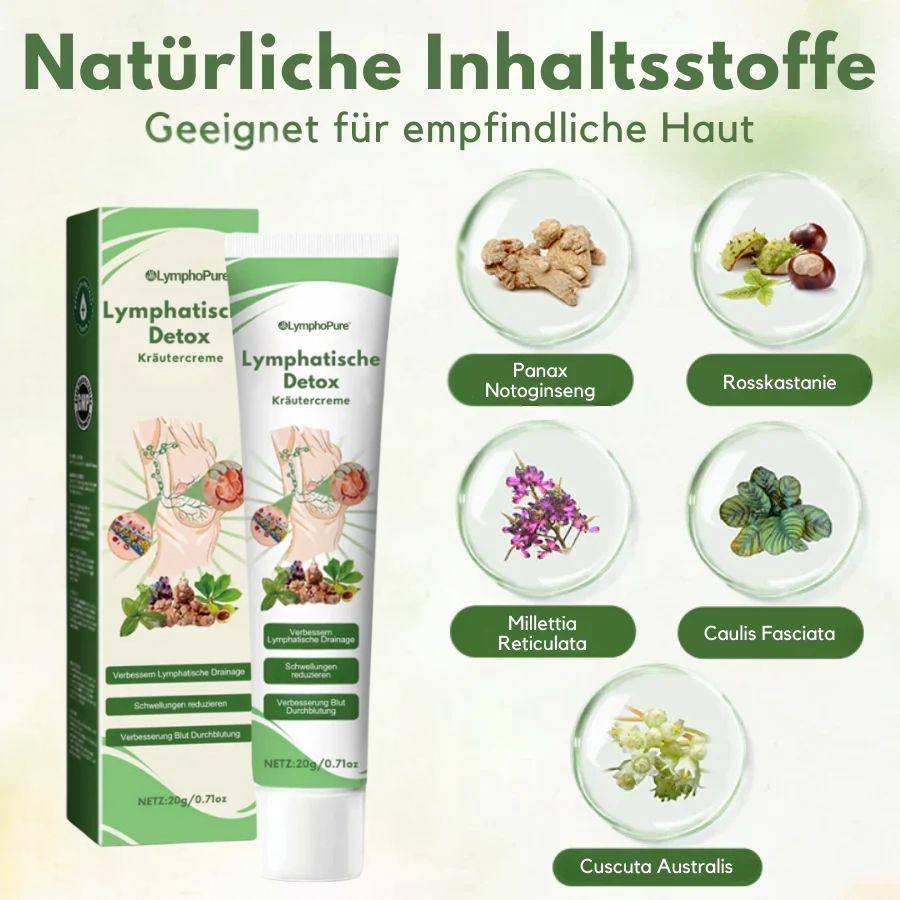 LymphoPure™  | Lymphatische Detox-Kräutercreme