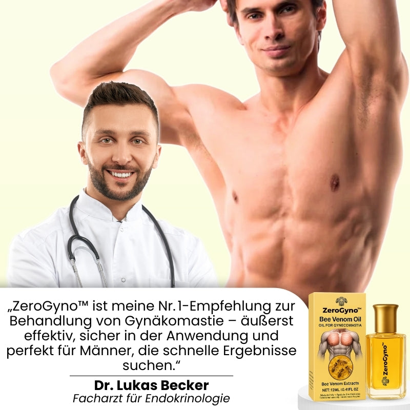 ZeroGyno™ | Bienengift-Serum gegen Gynäkomastie bei Männern