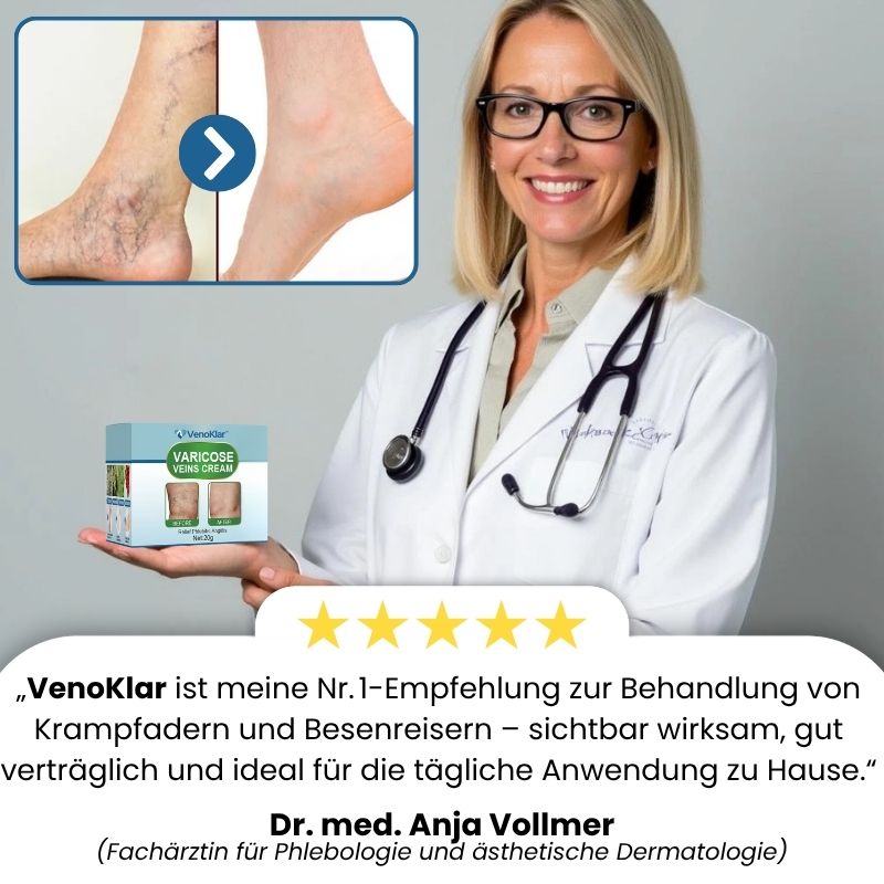 VenoKlar™ | Krampfadern- & Besenreiser-Creme