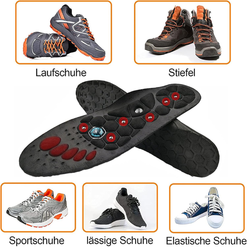 InsolStütze™ | Holen sich sofortige Linderung für schmerzende Füße mit magnetischen Akupressur-Einlegesohlen