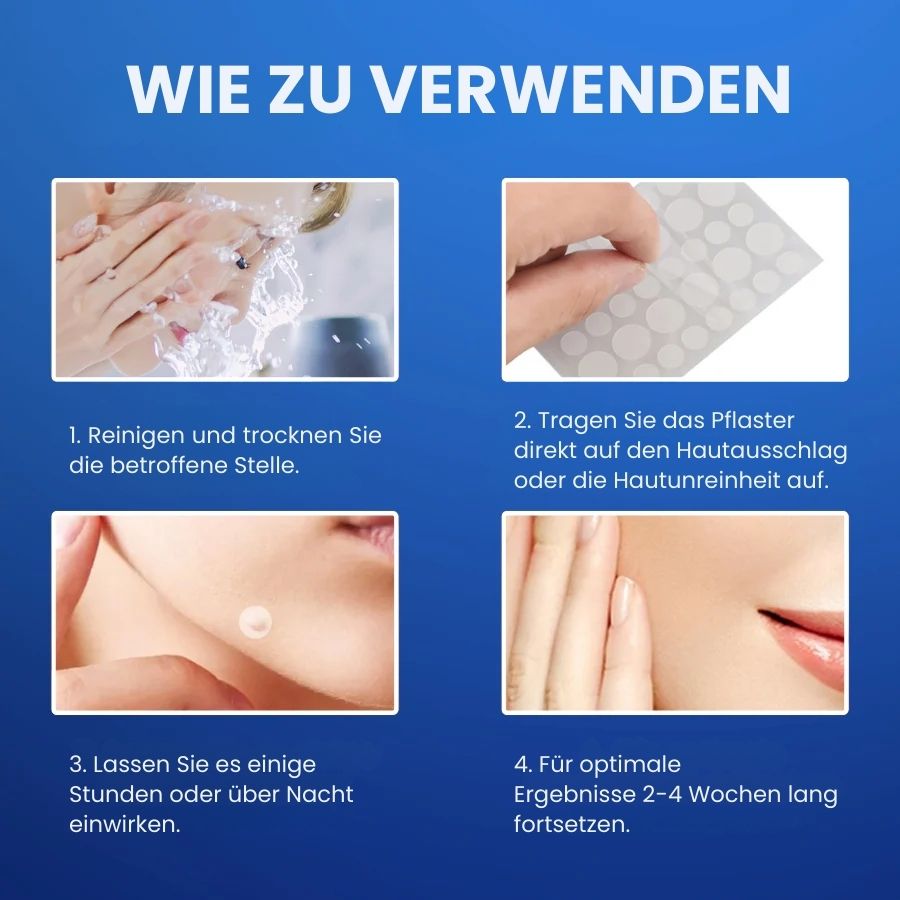 HautCure™ | Muttermal- & Warzenentfernung Hautanhängsel-Pflaster