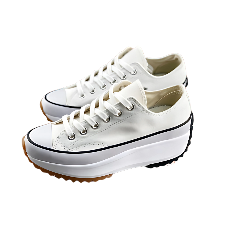 ElevioTritt™ | Leder-Plateausneaker