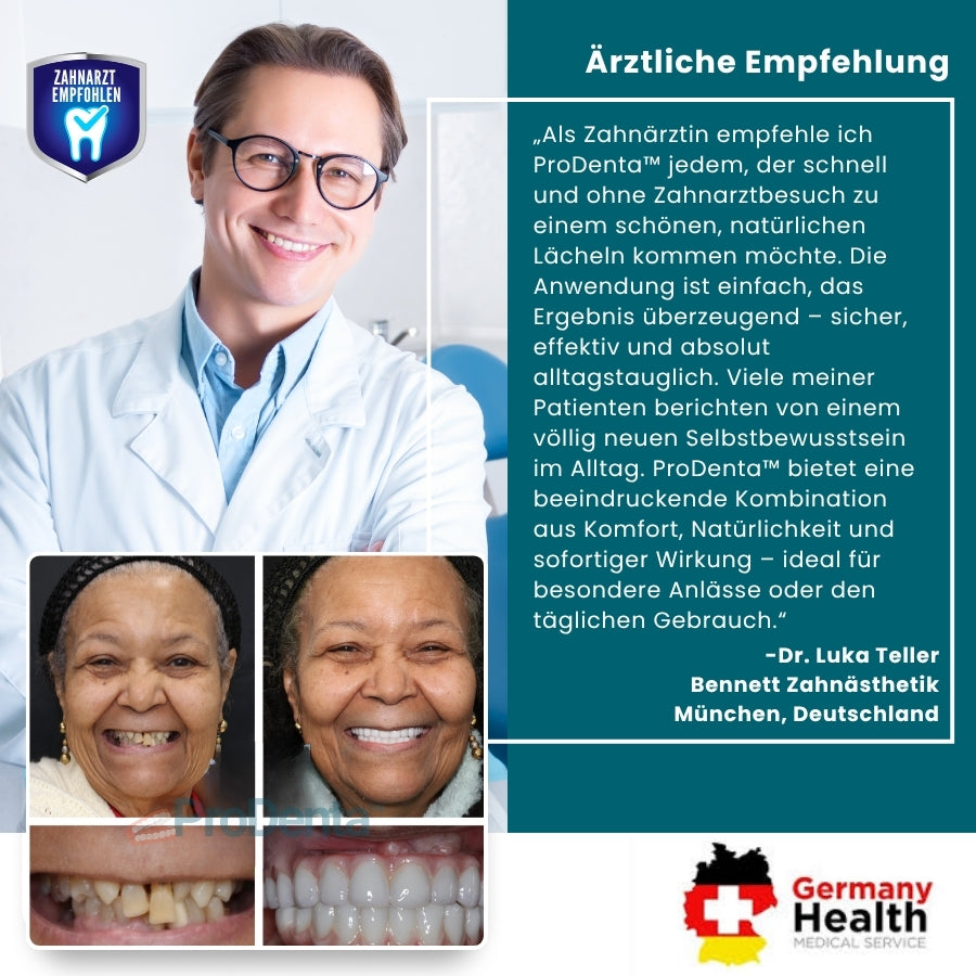 ProDenta™ | Anpassbare Aufsteckprothesen