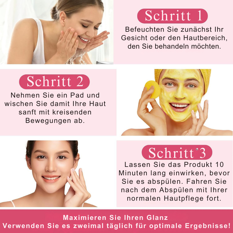 GlanzPads™ | Enthüllen Ihre strahlendere Gesichtshaut in nur 7 Tagen!