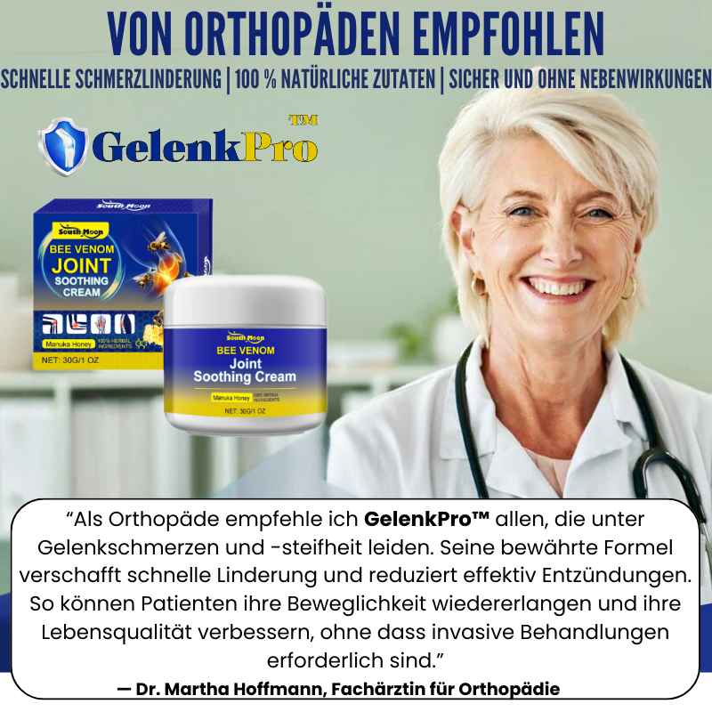 GelenkPro™ | Linderung von Gelenksteifheit und Schwellungen in nur wenigen Wochen!