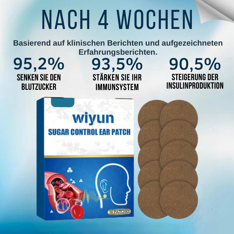 ZuckerPflaster™ | Besiege Diabetes, stabilisiere deinen Zuckerspiegel in nur einer Anwendung!