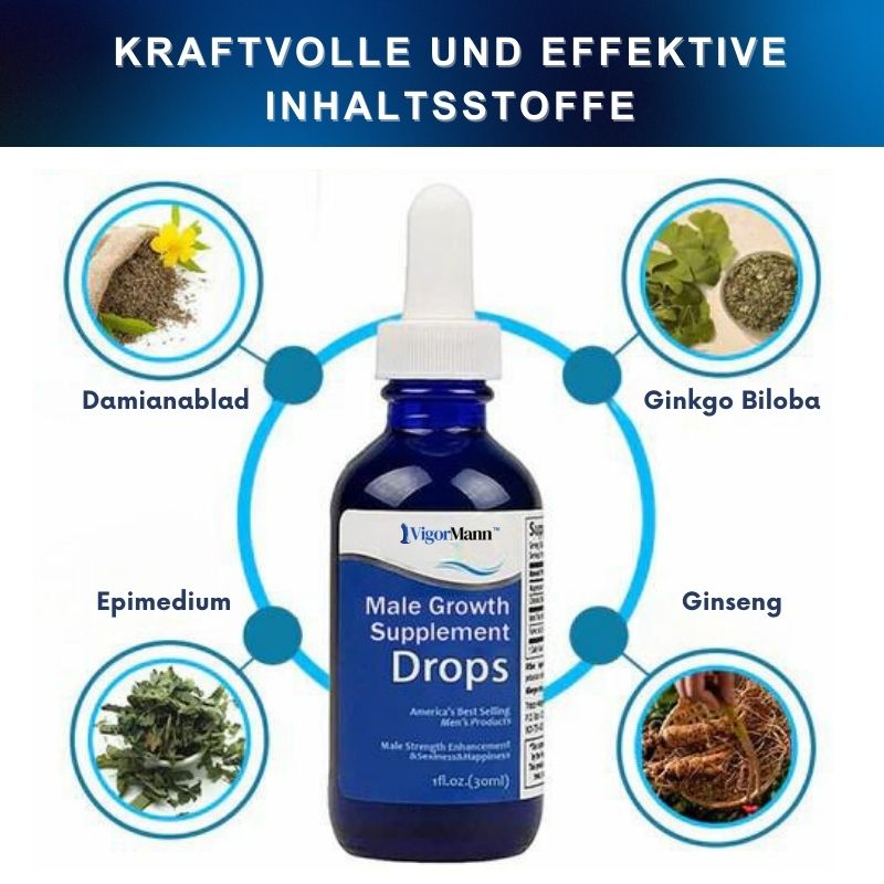 VigorMann™ | Männliches Wachstumsergänzungsmittel Tropfen