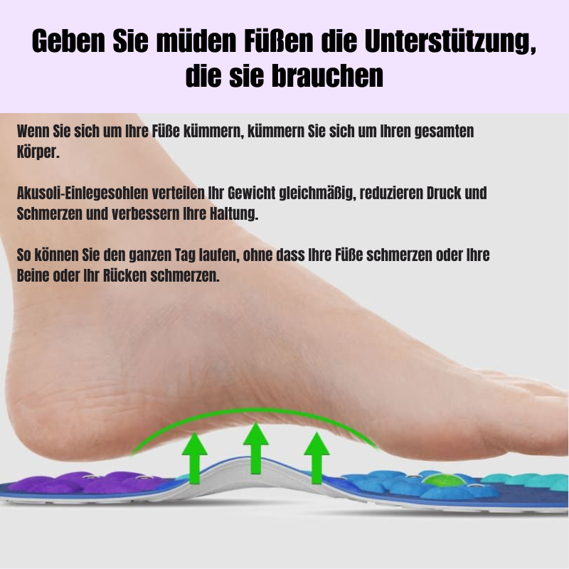 InsolStütze™ | Holen sich sofortige Linderung für schmerzende Füße mit magnetischen Akupressur-Einlegesohlen