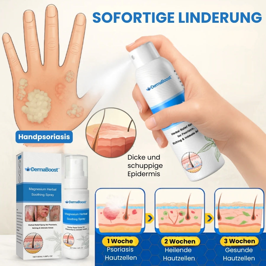 DermaBoost™ | Psoriasis und Ekzem Kräuter‑Beruhigungsspray